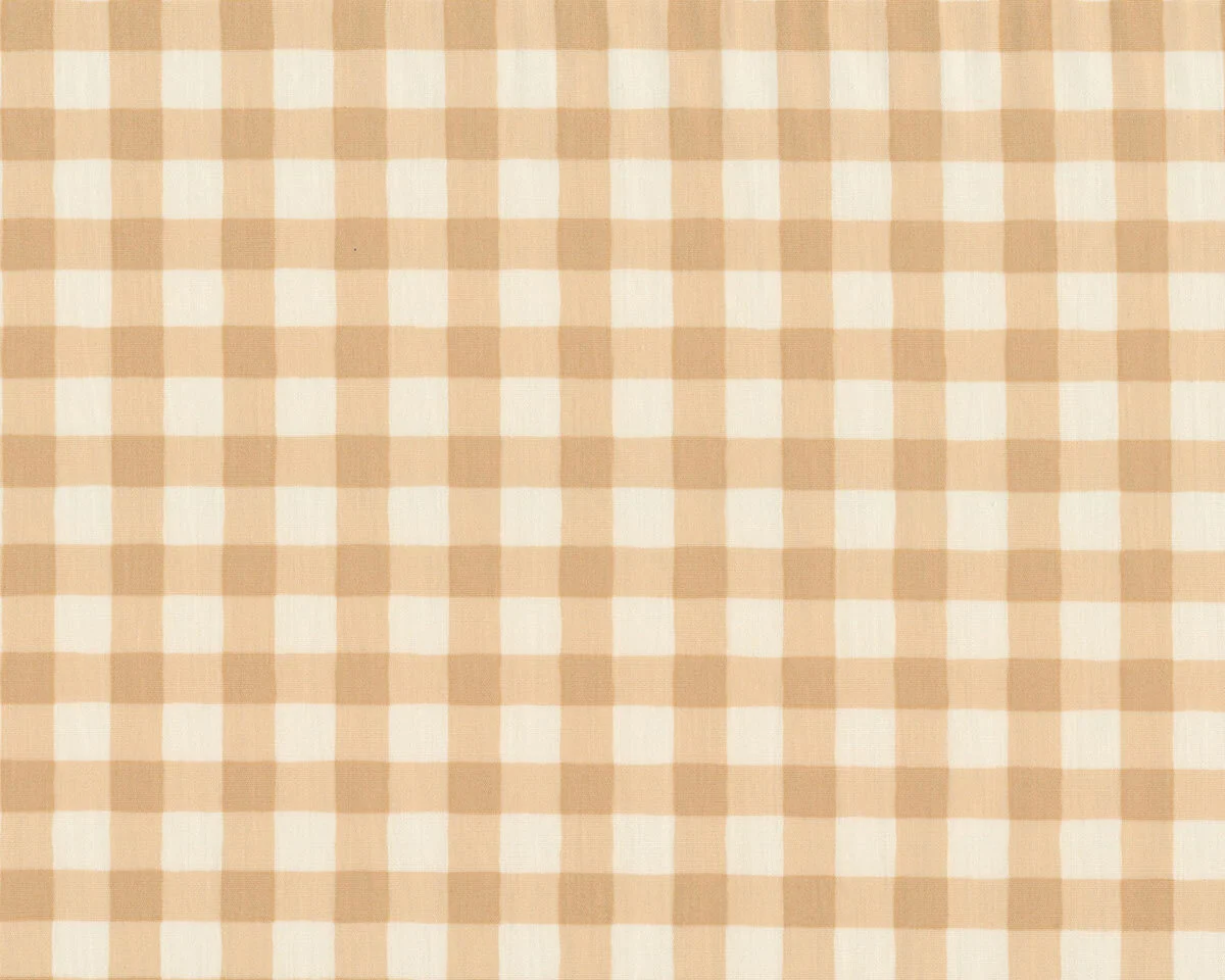 Popeline-Patchworkstoff PLAID OF MY DREAMS, kariert, beige, Art Gallery