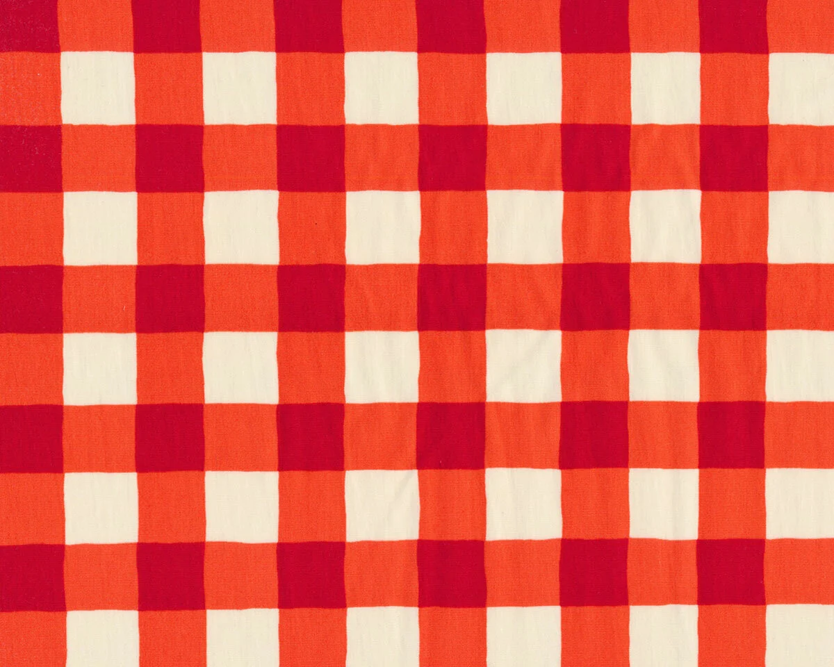 Popeline-Patchworkstoff PLAID OF MY DREAMS, Karo, rot, Art Gallery
