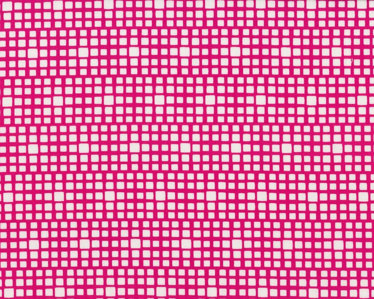 Popeline-Patchworkstoff SQUARED ELEMENTS, Quadrat-Optik, fuchsia, Art Gallery