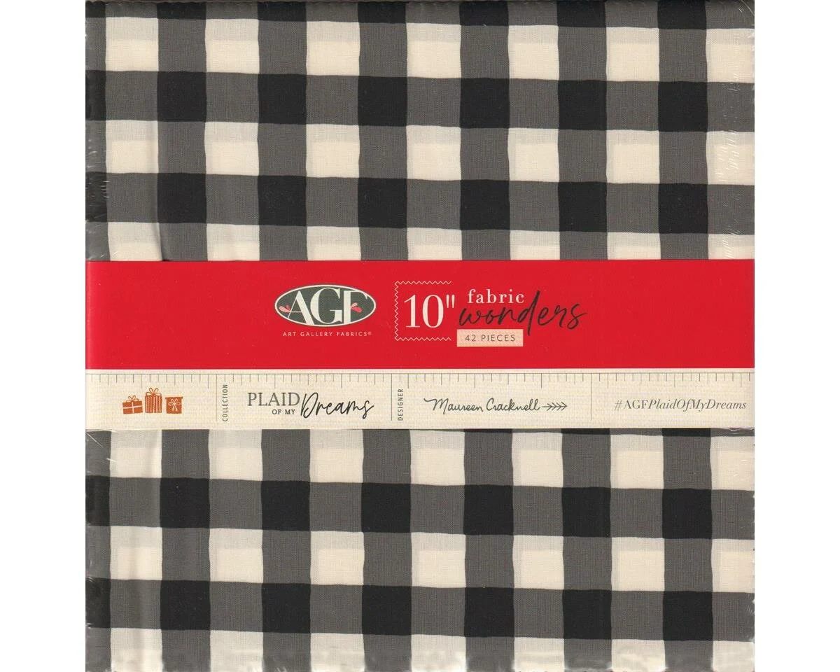 Precuts Layer Cake PLAID OF MY DREAMS, 42 Quadrate, Art Gallery
