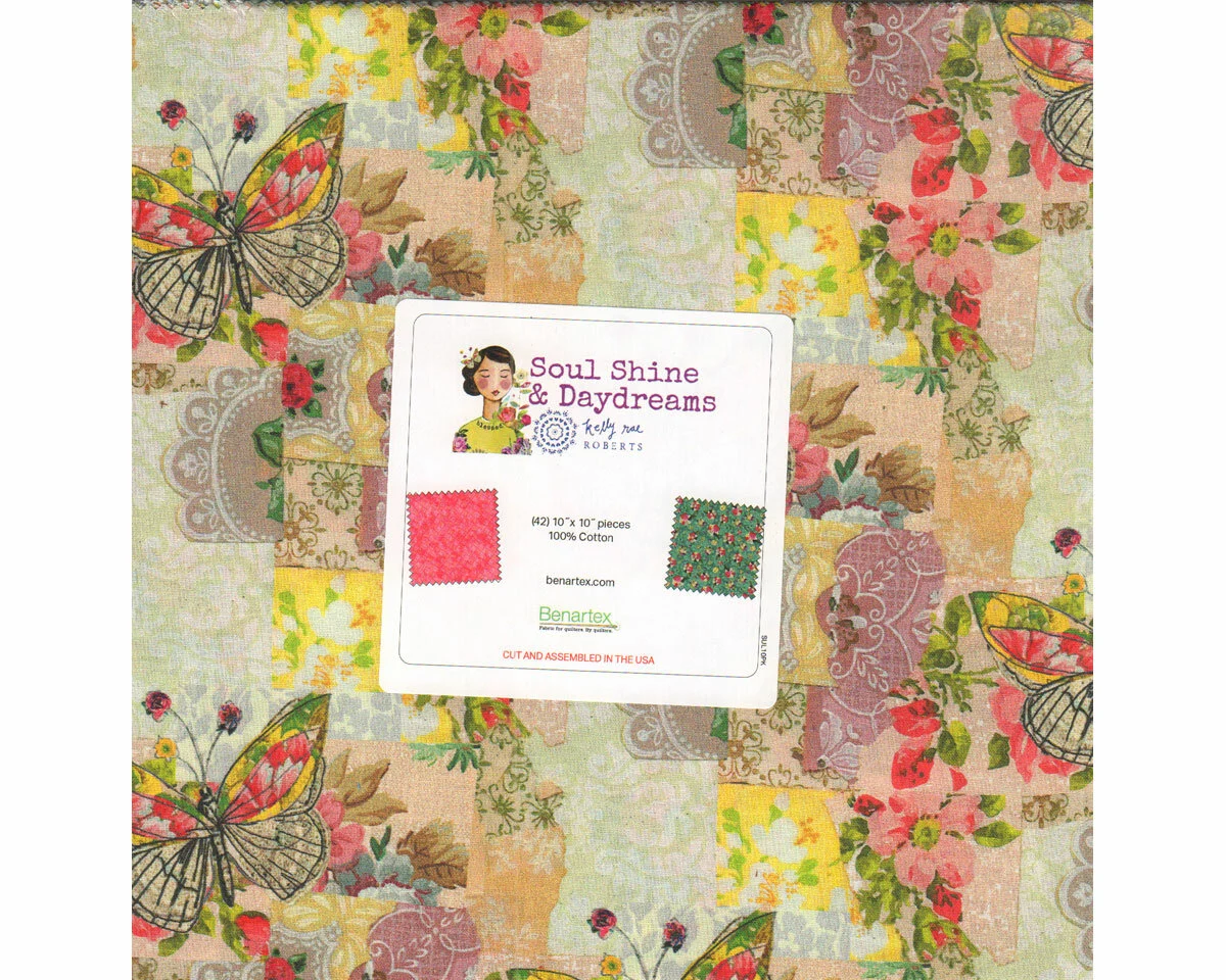 Precuts Layer Cake SOULSHINE & DAYDREAMS, Kelly Rae Roberts, Benartex