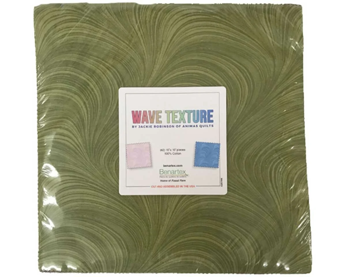 Precuts Layer Cake WAVE TEXTURE, Jackie Robinson, Benartex