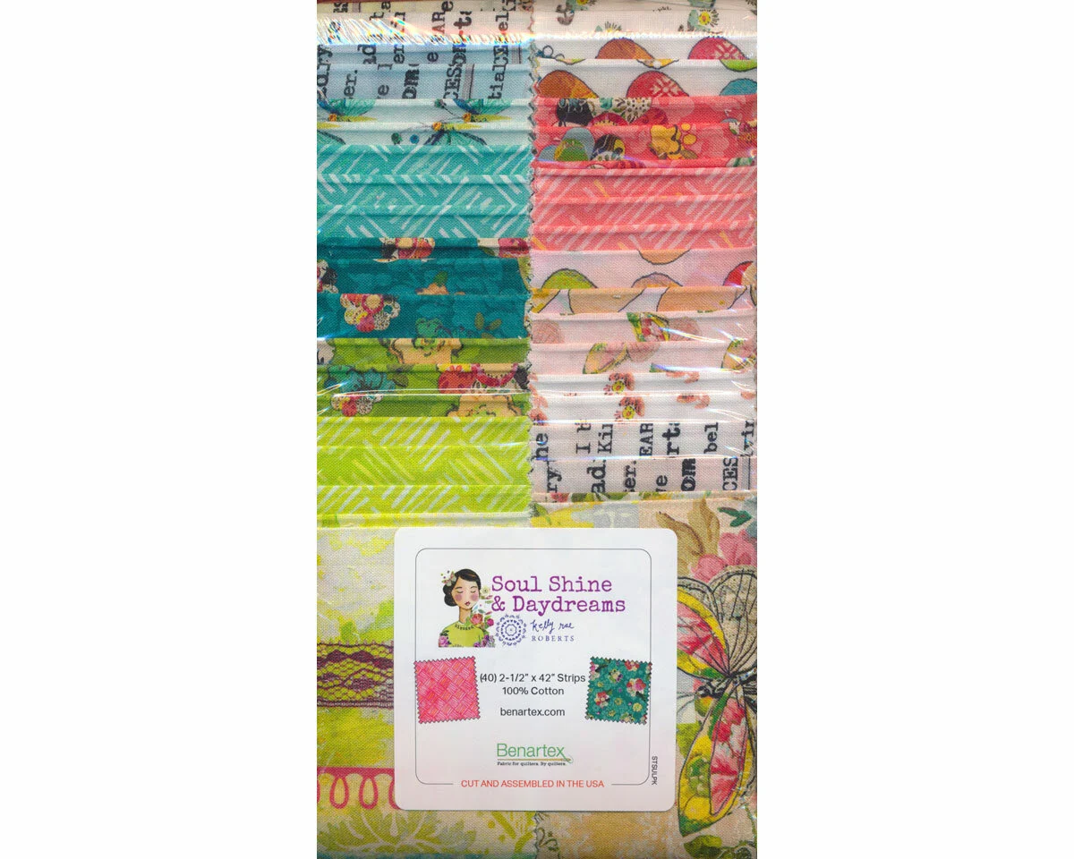 Precuts Strip-Pie SOULSHINE & DAYDREAMS, Kelly Rae Roberts, Benartex