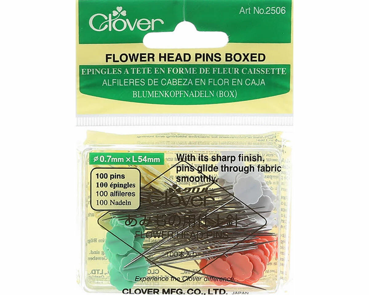 Quilt-Stecknadel BLUMENKOPF, 54 x 0,70 mm, Clover