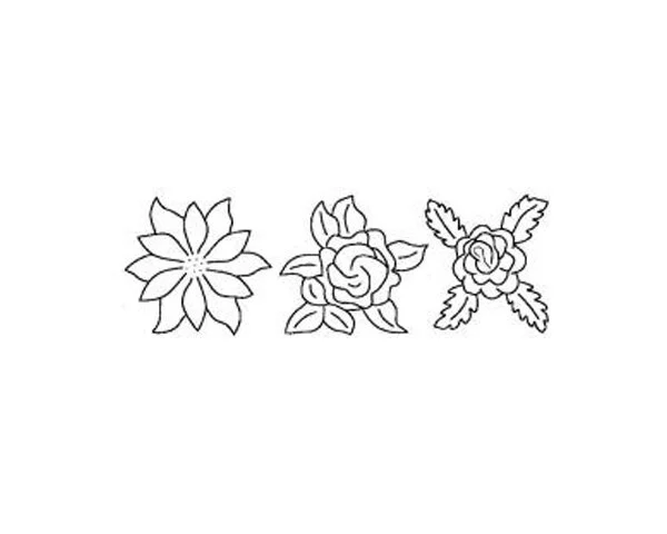 Quiltschablone FLOWERS