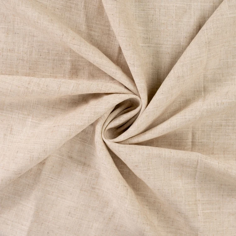 Rayon-Leinen-Mix uni, natur