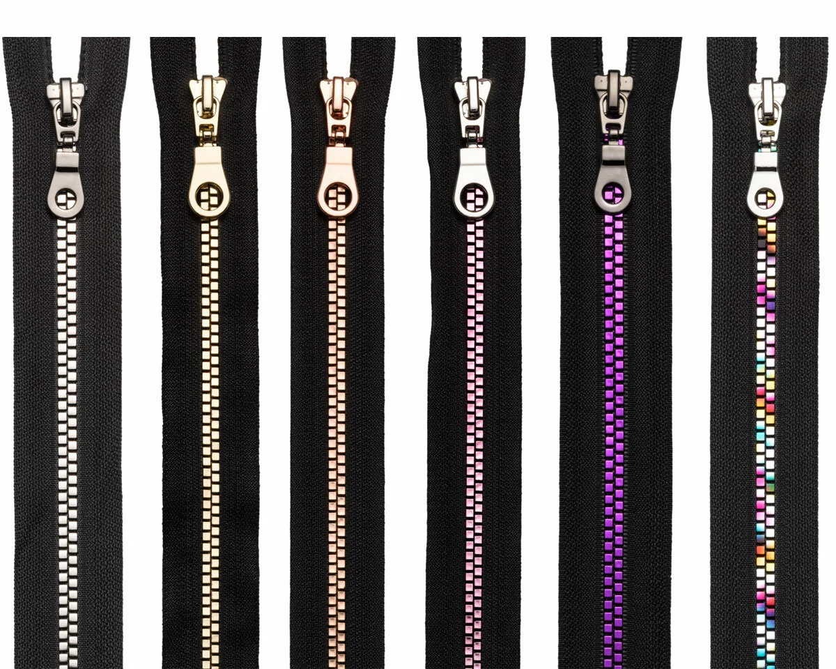 Reißverschluss FASHION METALLIC mit Kunststoffzahn, teilbar, Prym