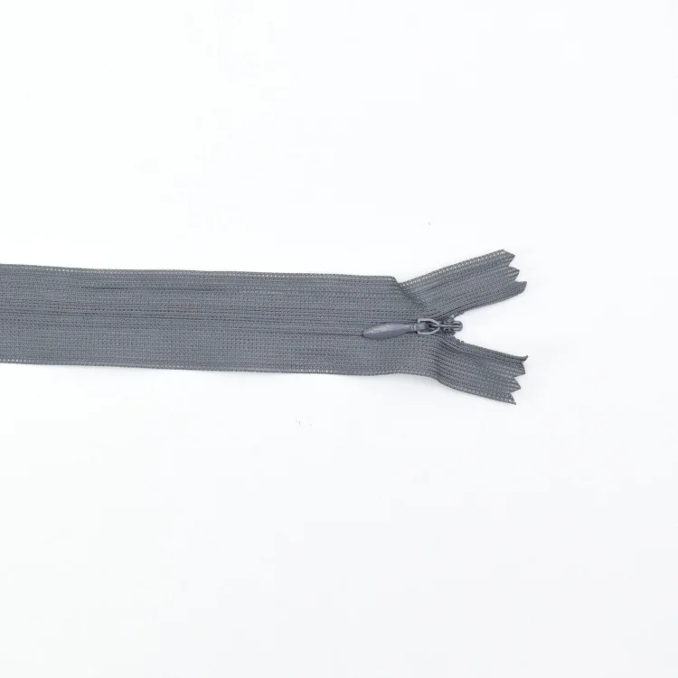 Reißverschluss nahtverdeckt 25 cm, dunkelgrau