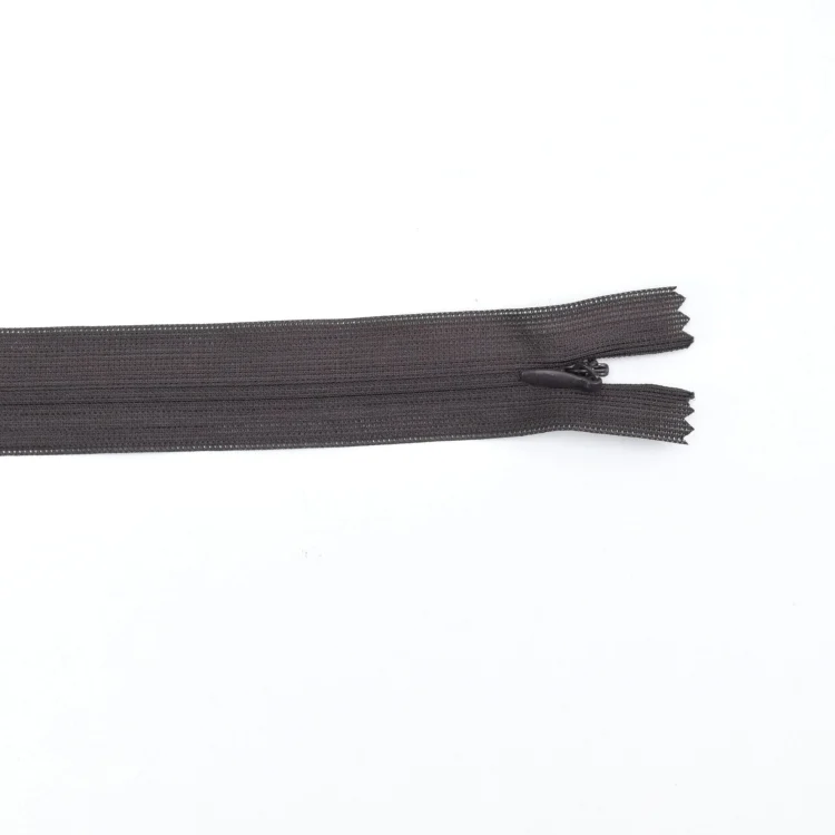 Reißverschluss nahtverdeckt 60 cm, braun