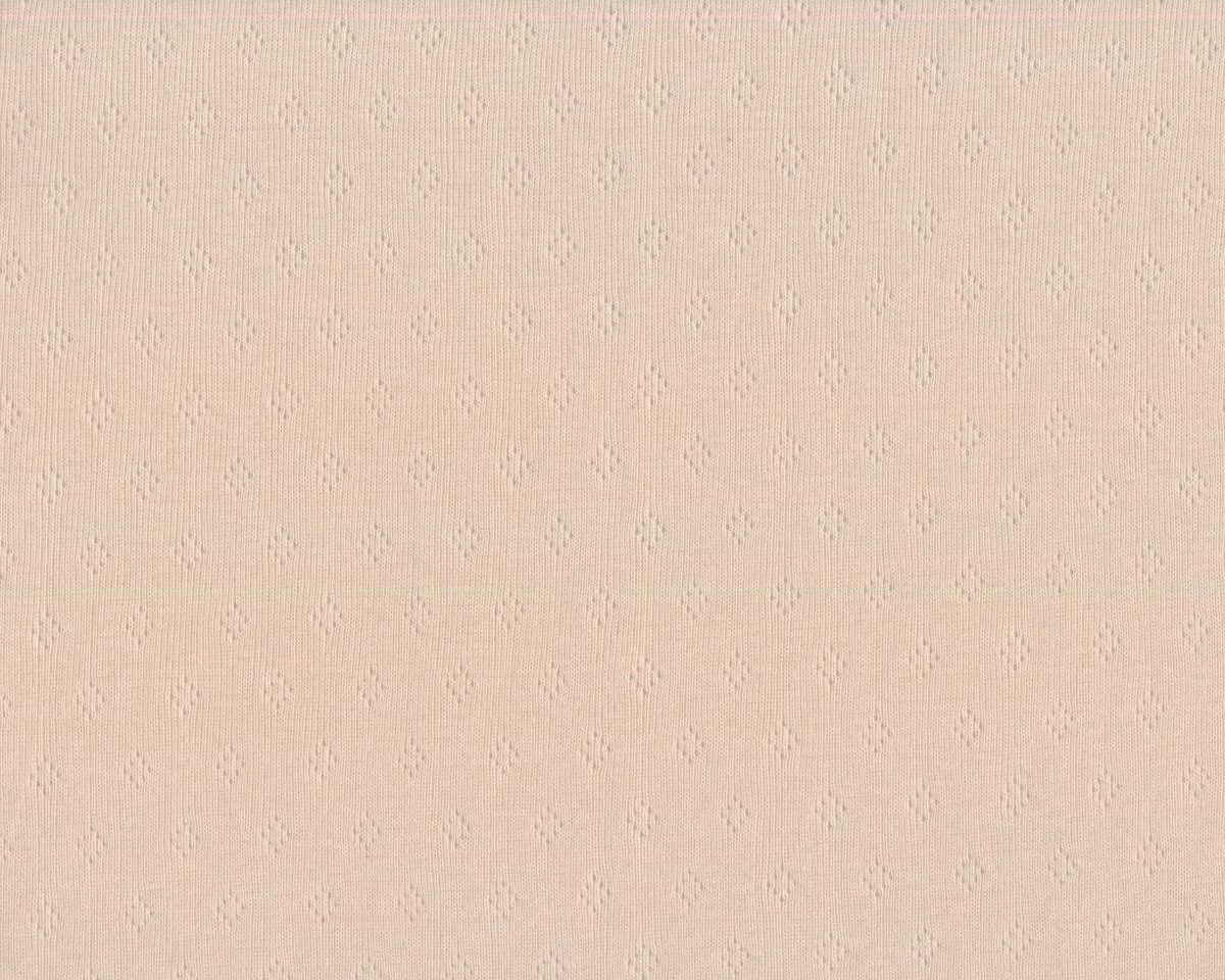 Rippenjersey, Pointelle PROSPER, Lochmuster, hellbeige, Hilco
