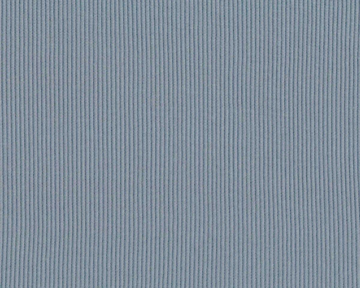 Rippenjerseystoff aus Baumwolle UNI RIB, graublau