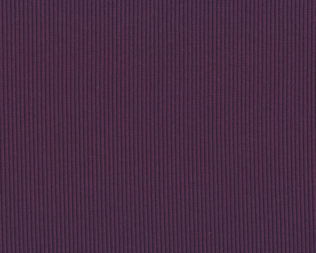 Rippenjerseystoff aus Baumwolle UNI RIB, lila