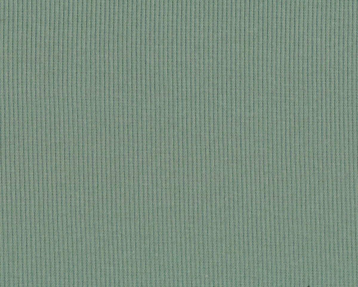 Rippenjerseystoff aus Baumwolle UNI RIB, mintgrün