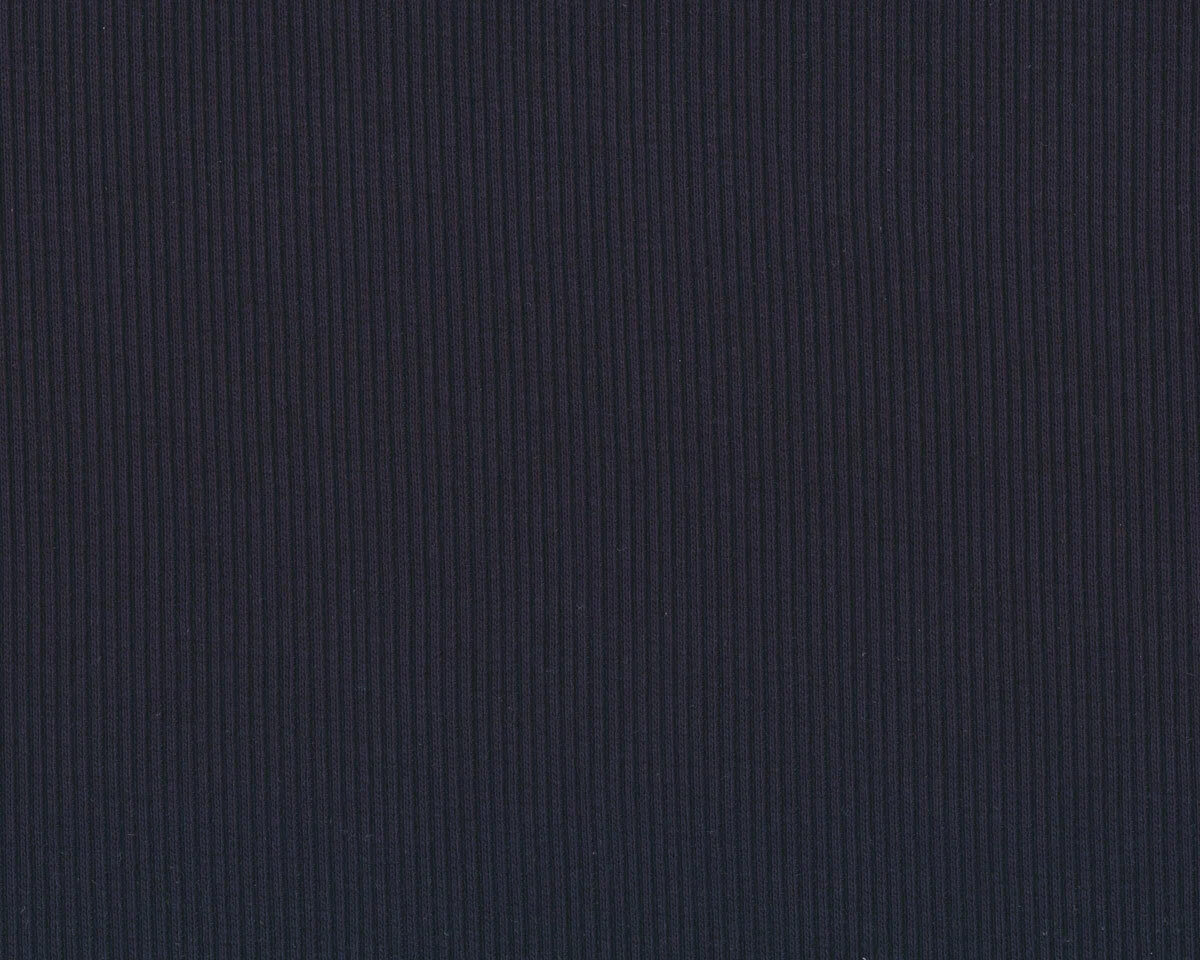 Rippenjerseystoff aus Baumwolle UNI RIB, schwarz