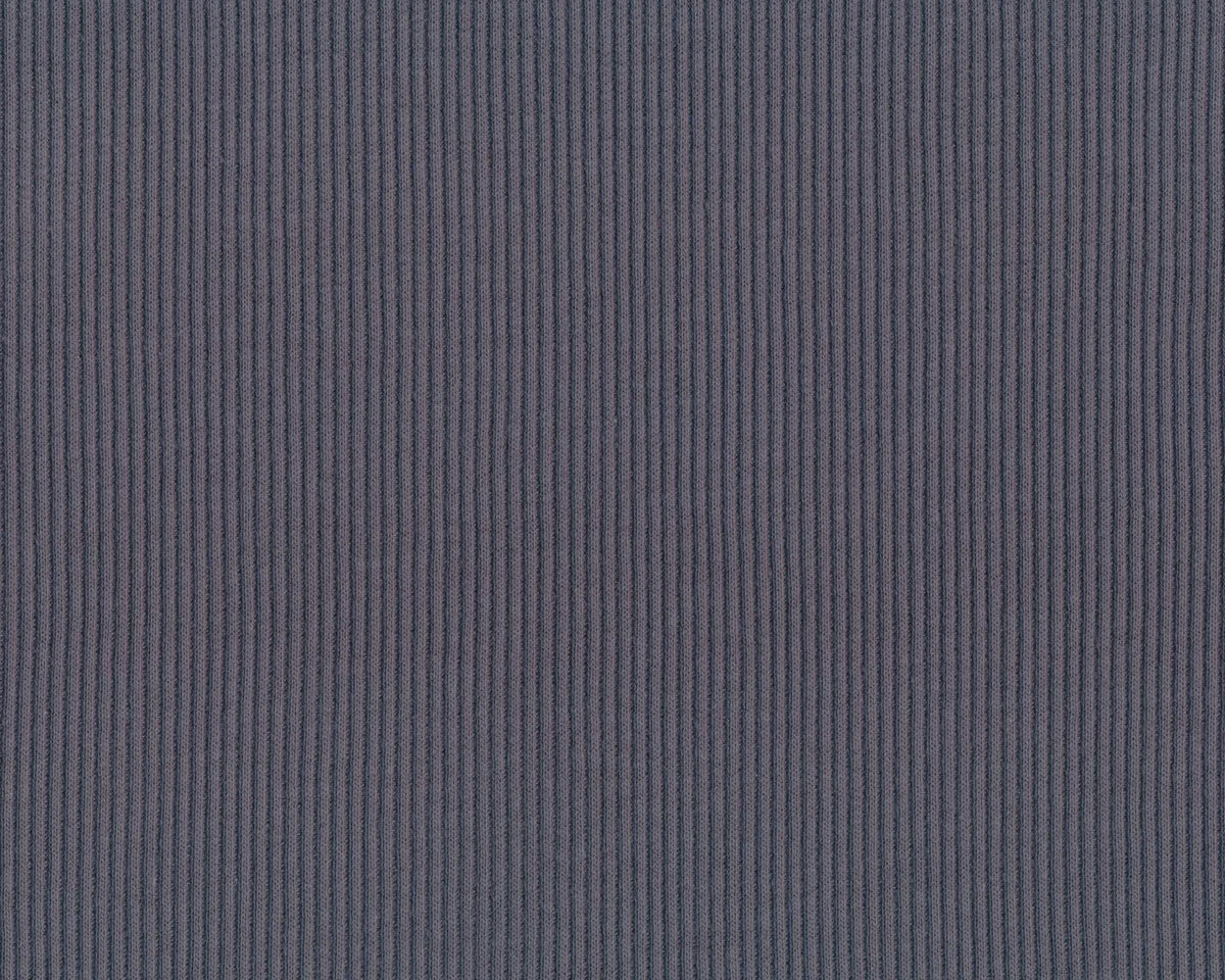 Rippenjerseystoff aus Baumwolle UNI RIB, stahlgrau