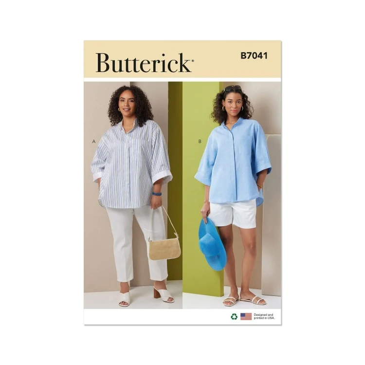 Schnittmuster Butterick Damen Bluse 7041 Gr. 46-54