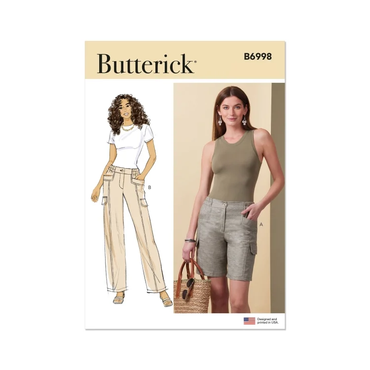 Schnittmuster Butterick Damen-Hosen 6998 Gr. 34-42
