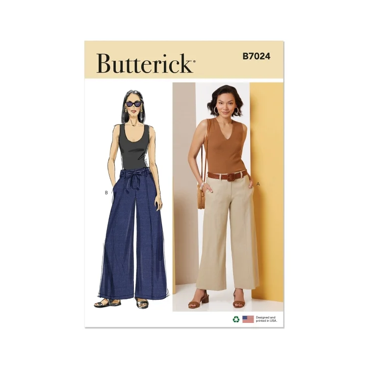 Schnittmuster Butterick Damen-Hosen 7024 Gr. 34-42