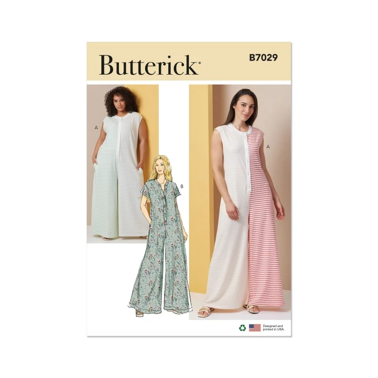 Schnittmuster Butterick Damen Jumpsuit 7029 Gr. 36-44