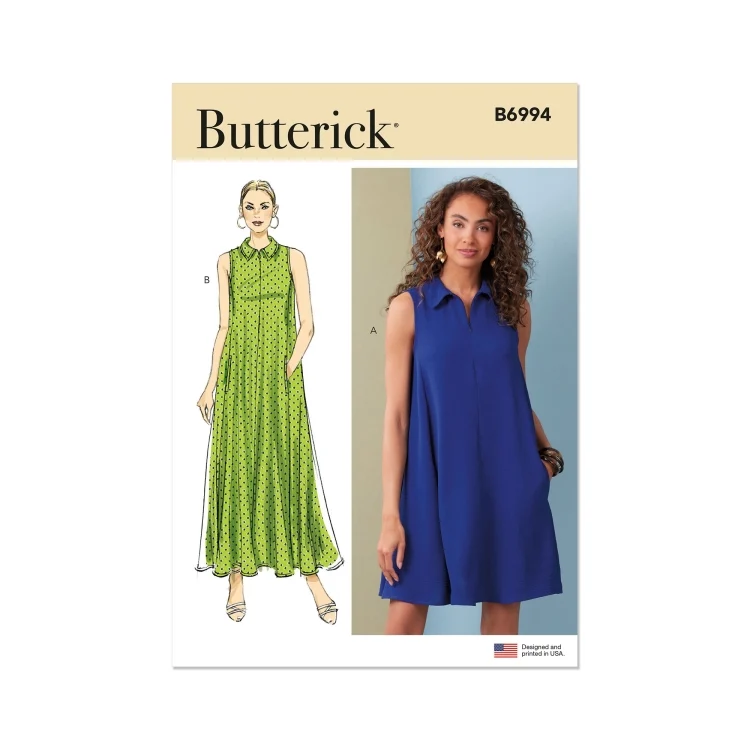 Schnittmuster Butterick Damen-Kleid 6994 Gr. 32-40
