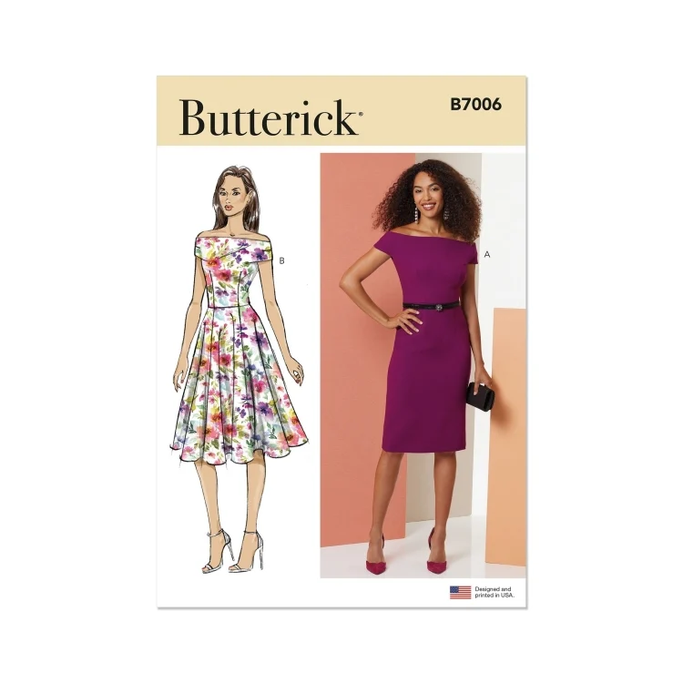 Schnittmuster Butterick Damen-Kleid 7006 Gr. 44-52