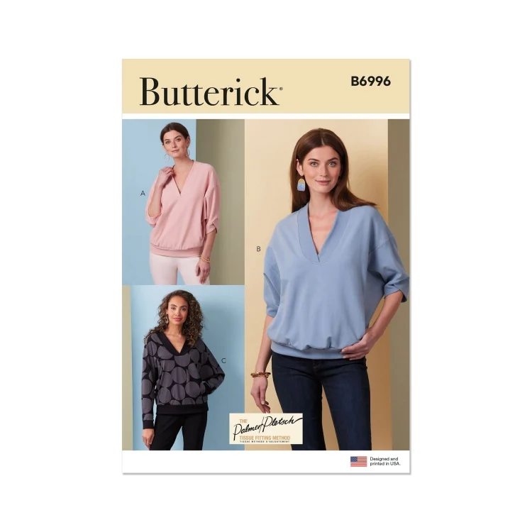 Schnittmuster Butterick Damen-Oberteile 6996 Gr. 44-52