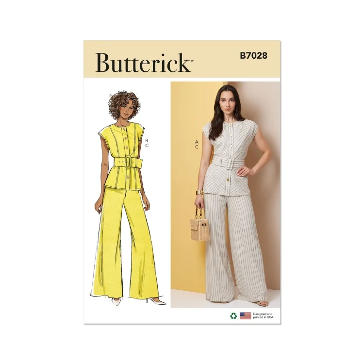 Schnittmuster Butterick Damen Top & Hose 7028 Gr. 32 - 40