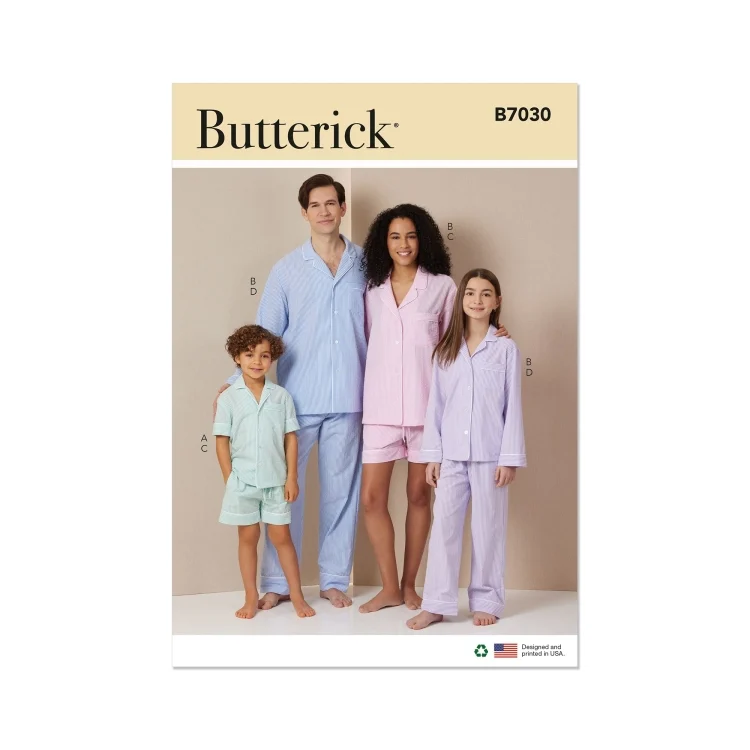 Schnittmuster Butterick Nachtwäsche 7030 Gr. XS-XL