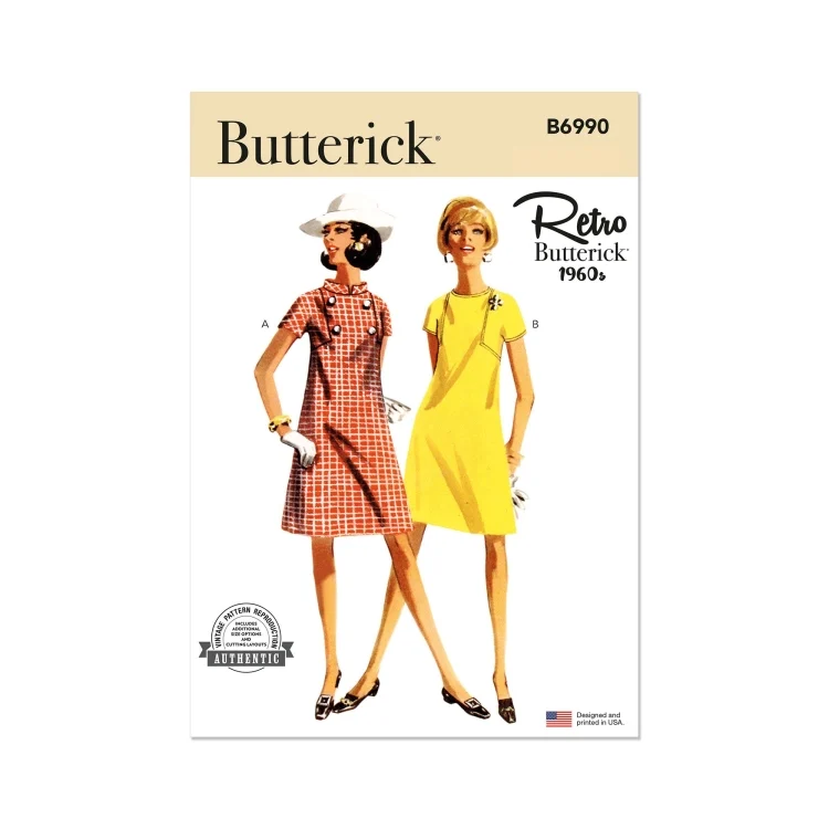 Schnittmuster Butterick One-Piece Kleid 6990 Gr. 44-52