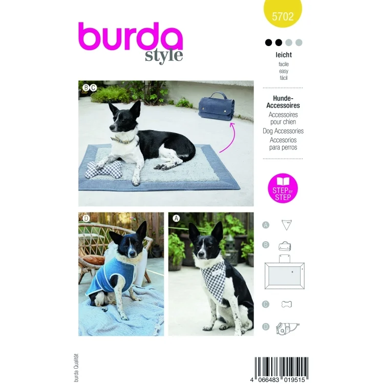 Schnittmuster Hunde-Accessoires, Burda 5702