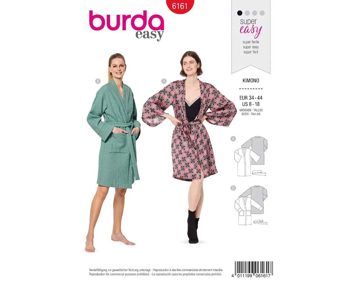 Schnittmuster KIMONO, burda style 6161