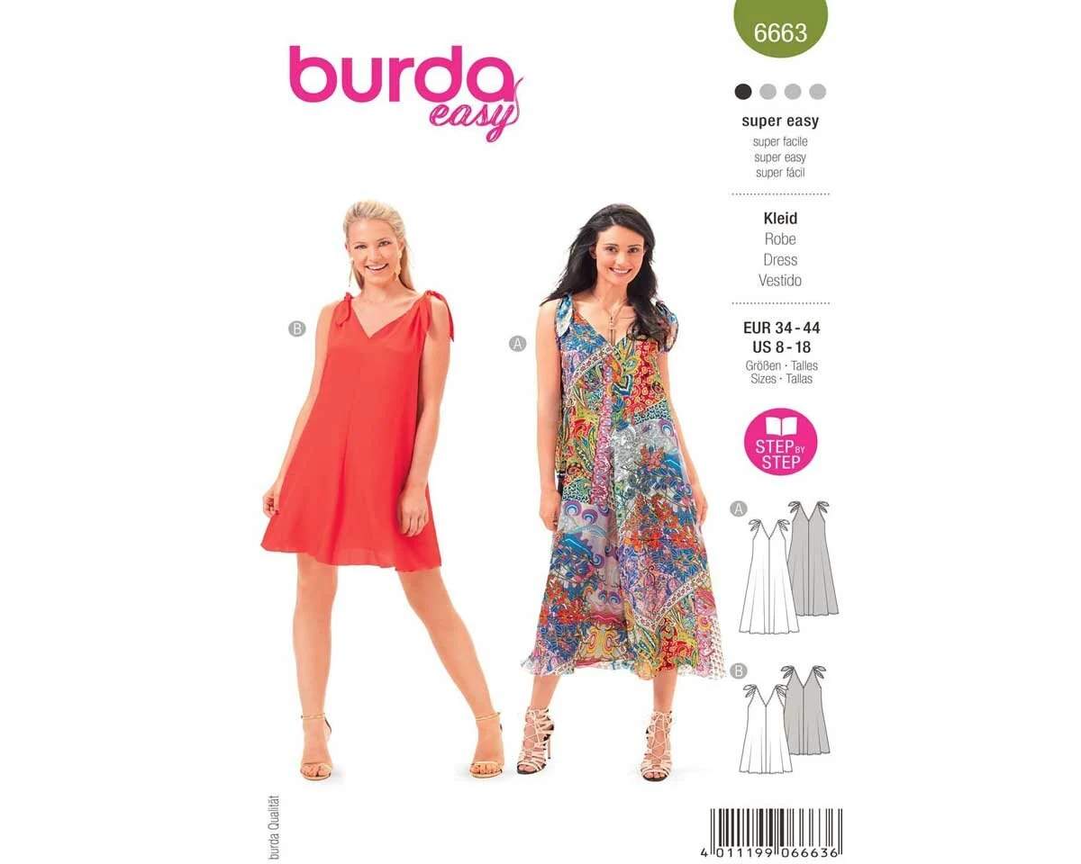 Schnittmuster KLEID, burda style 6663