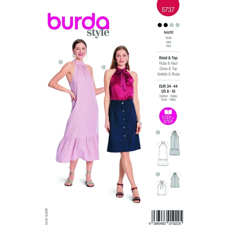 Schnittmuster Kleid & Top, Burda 5737
