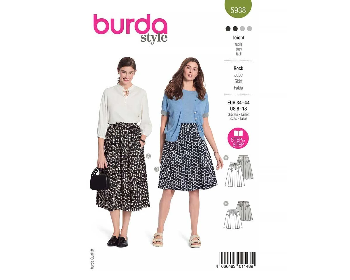 Schnittmuster ROCK burda style 5938
