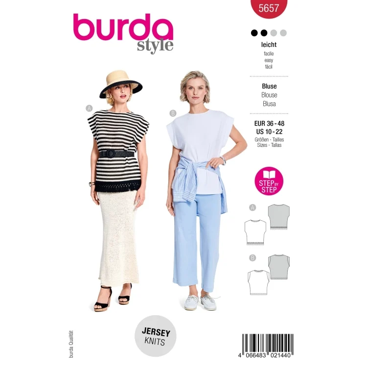 Schnittmuster Shirt, Burda 5657