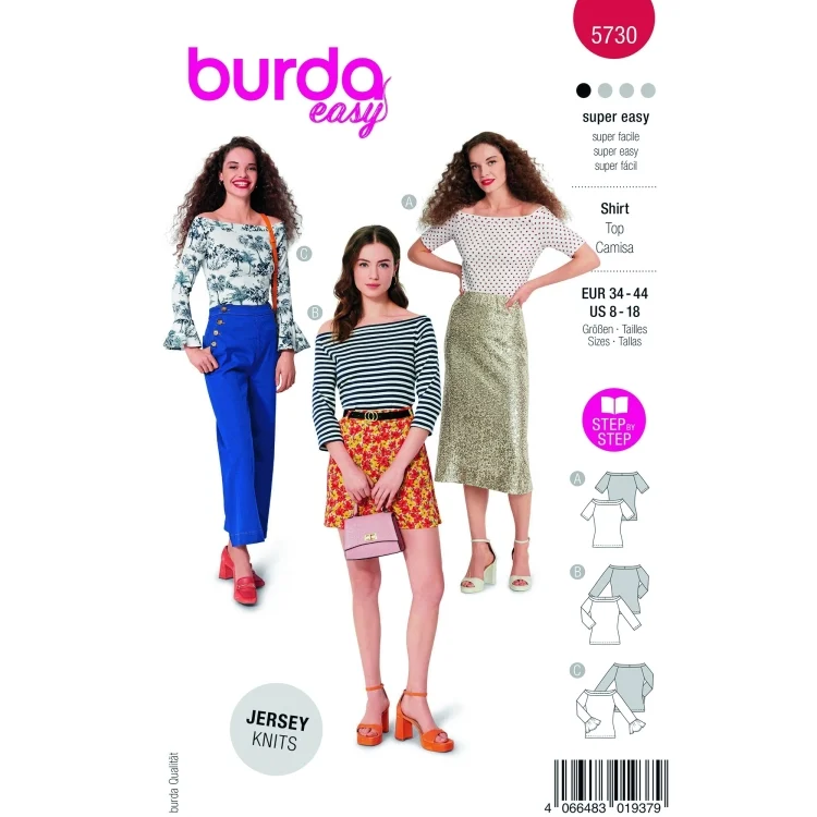 Schnittmuster Shirt, Burda 5730