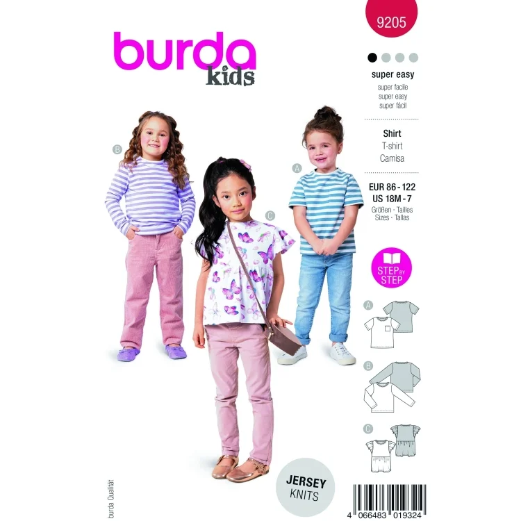 Schnittmuster Shirt Kids 9205