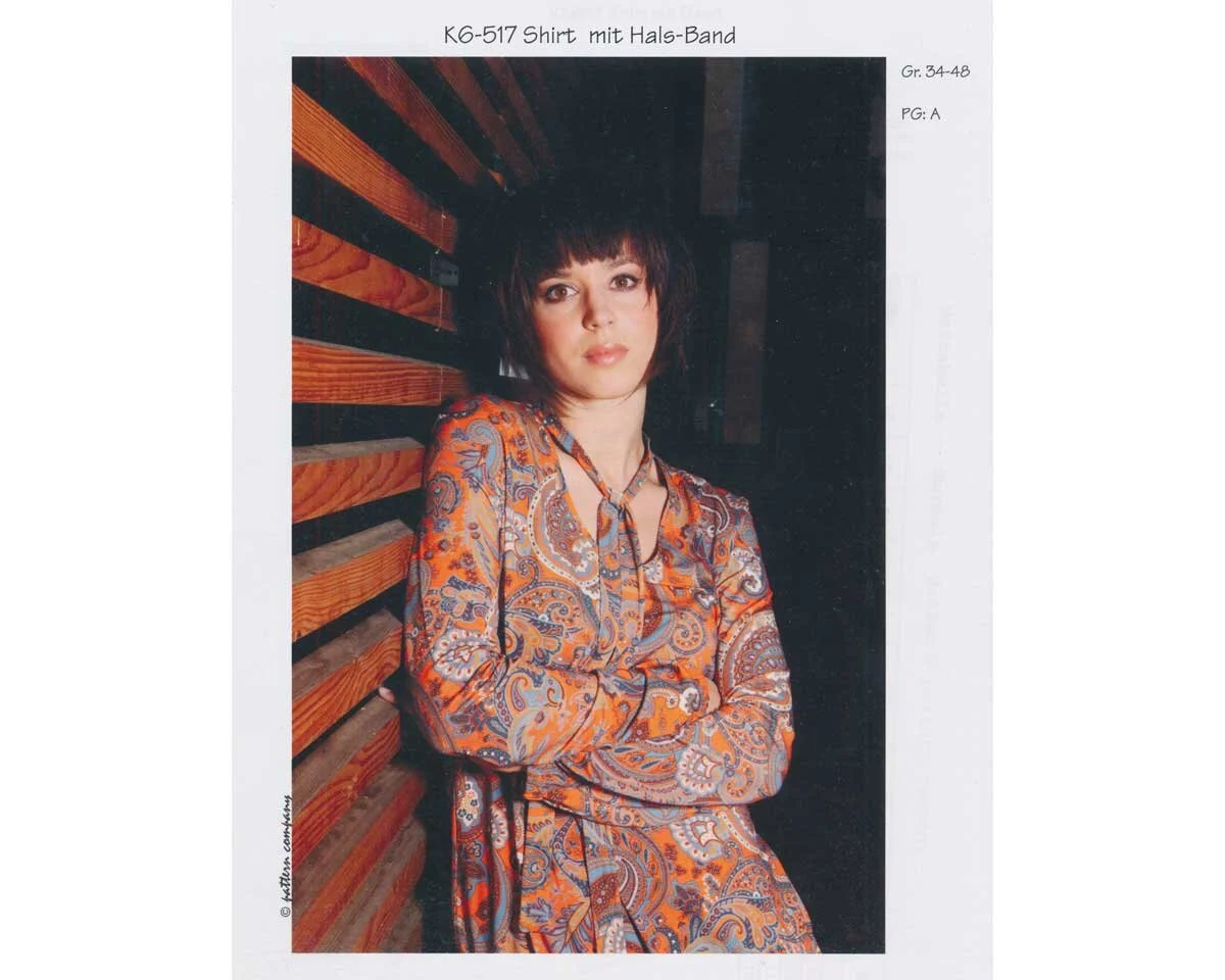 Schnittmuster SHIRT MIT HALS-BAND, pattern company
