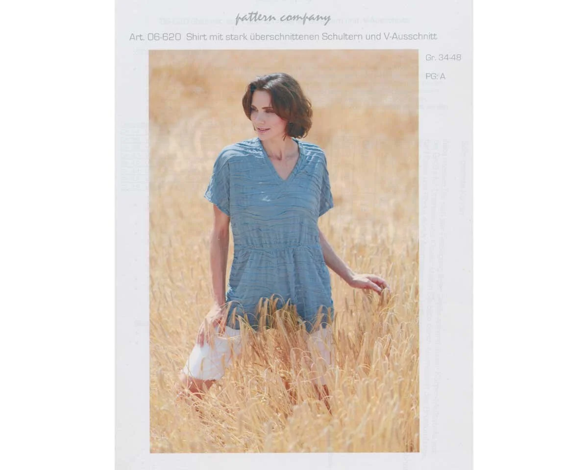 Schnittmuster SHIRT MIT V-AUSSCHNITT, pattern company