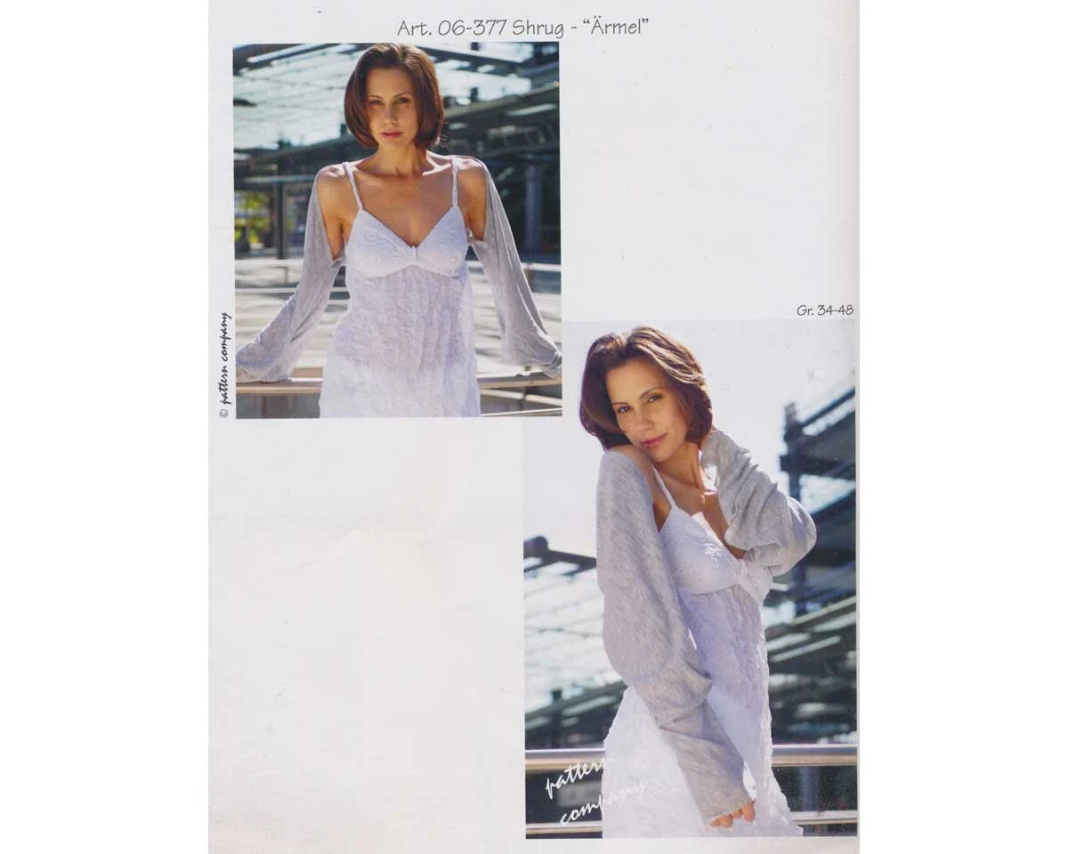Schnittmuster SHRUG - "ÄRMEL", pattern company