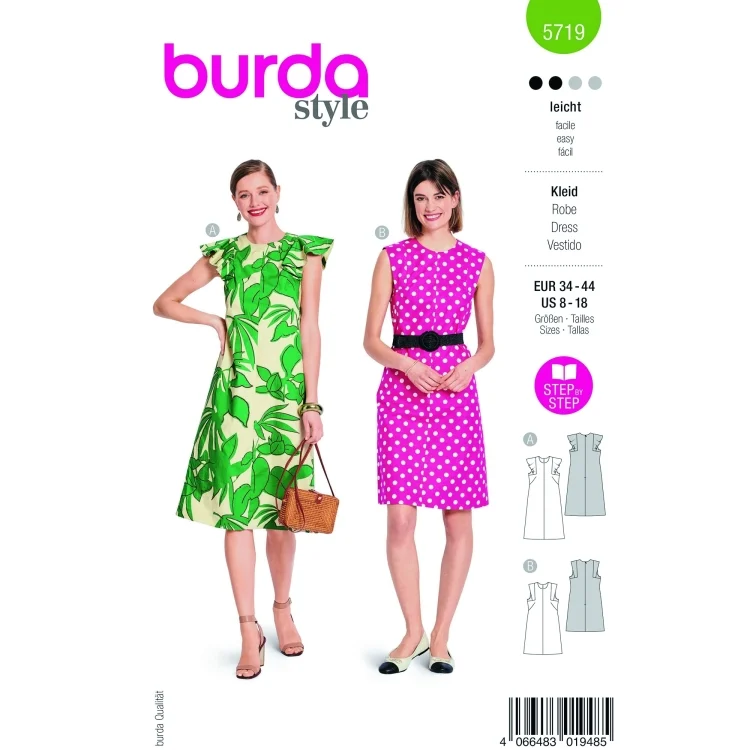 Schnittmuster Sommerkleid Burda 5719