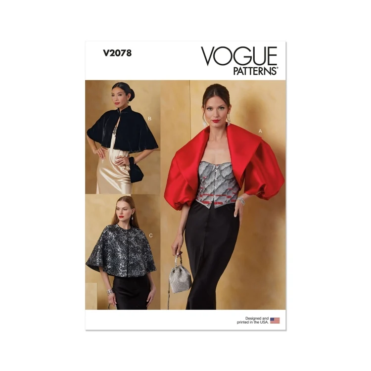 Schnittmuster Vogue Damen Bolero 2078 Gr. 32-48