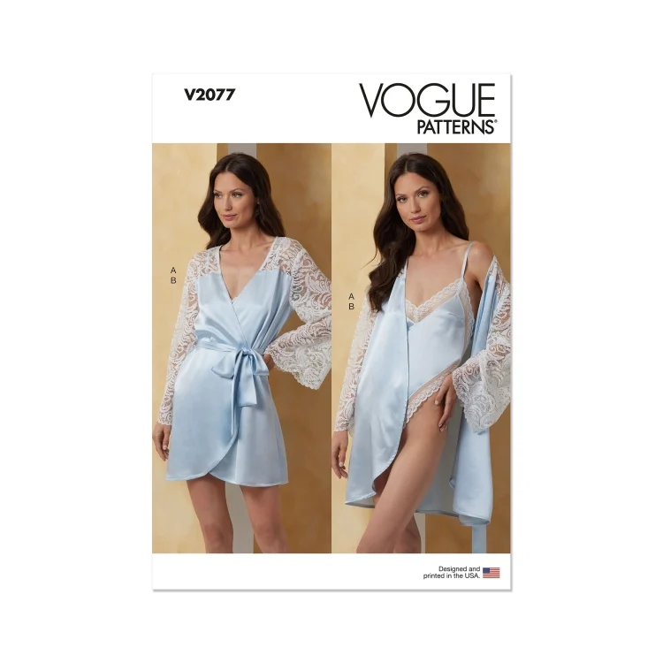 Schnittmuster Vogue Damen Schlafbekleidung 2077 Gr. 42-50