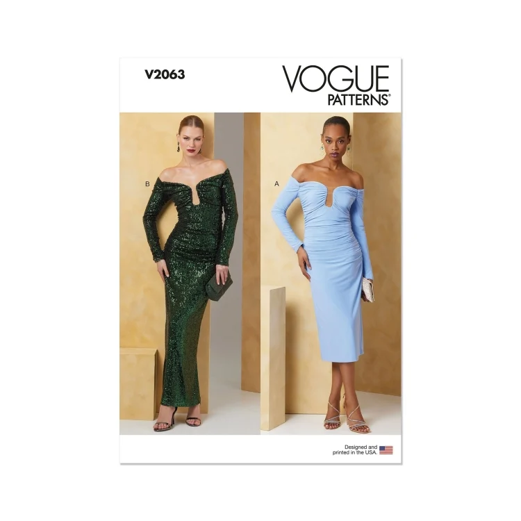 Schnittmuster Vogue Damenkleid 2063 Gr.44-52