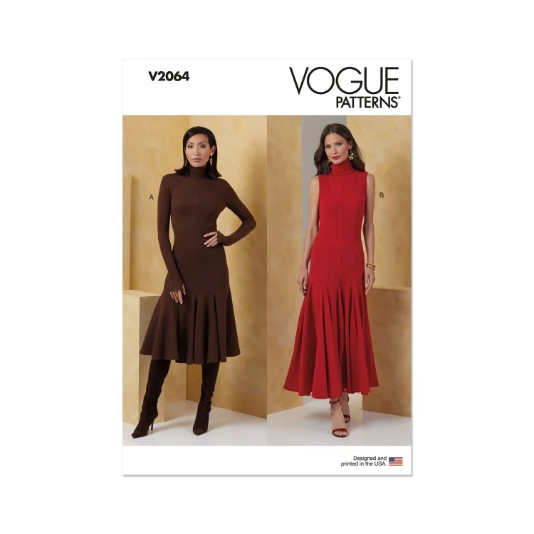 Schnittmuster Vogue Damenkleid 2064 Gr.32-40
