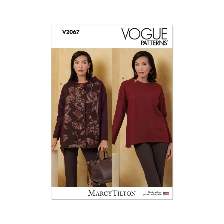Schnittmuster Vogue Damentop/Jacke V2067 Gr. 32-50