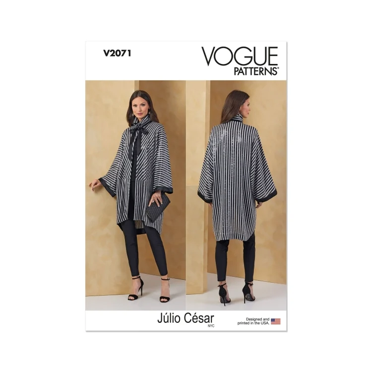 Schnittmuster Vogue V2071 Damenjacke Gr. 32-50