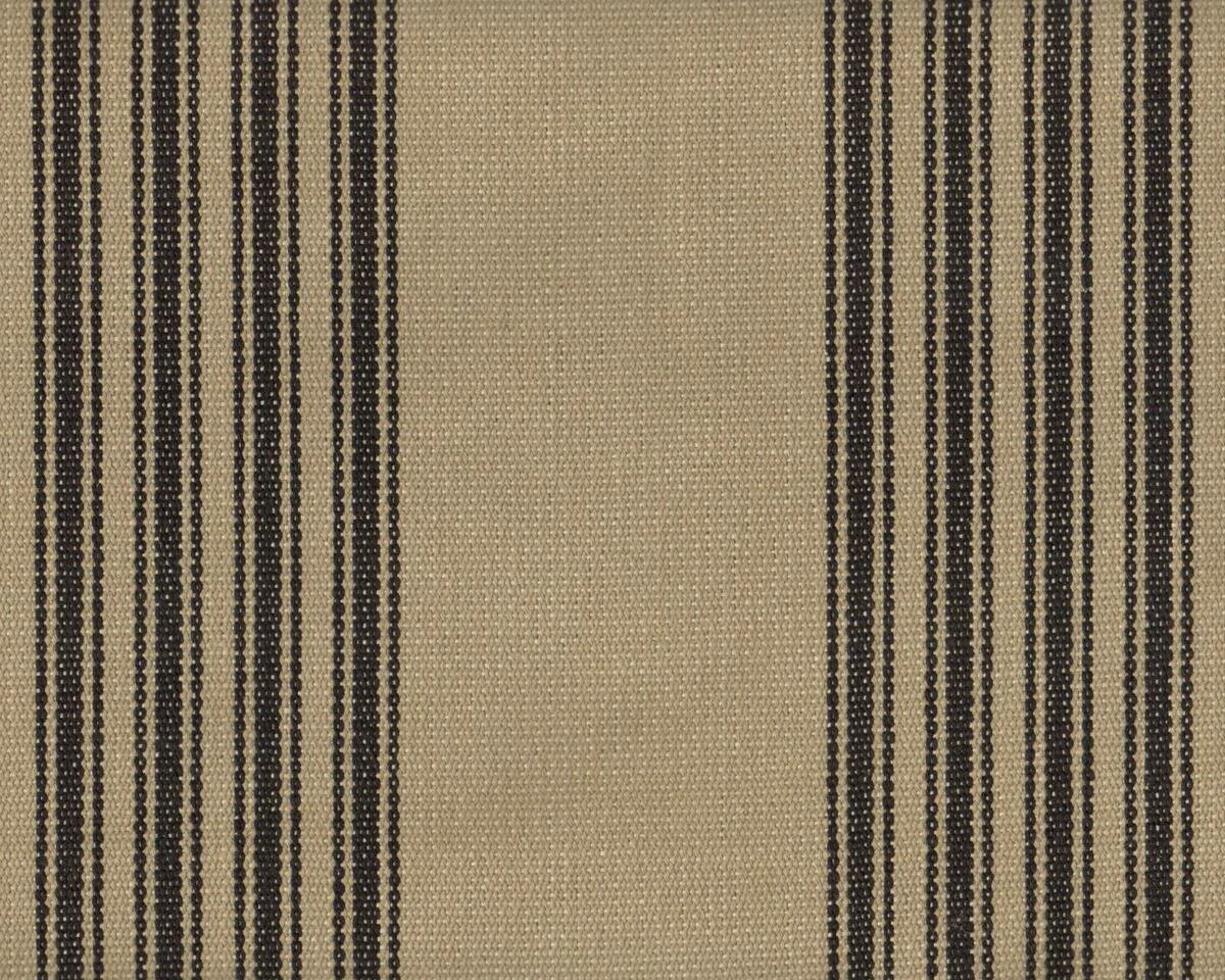 Schwerer, fest gewebter Polsterstoff HOMESTEAD STRIPE, Streifen-Design, natur dunkel-anthrazit