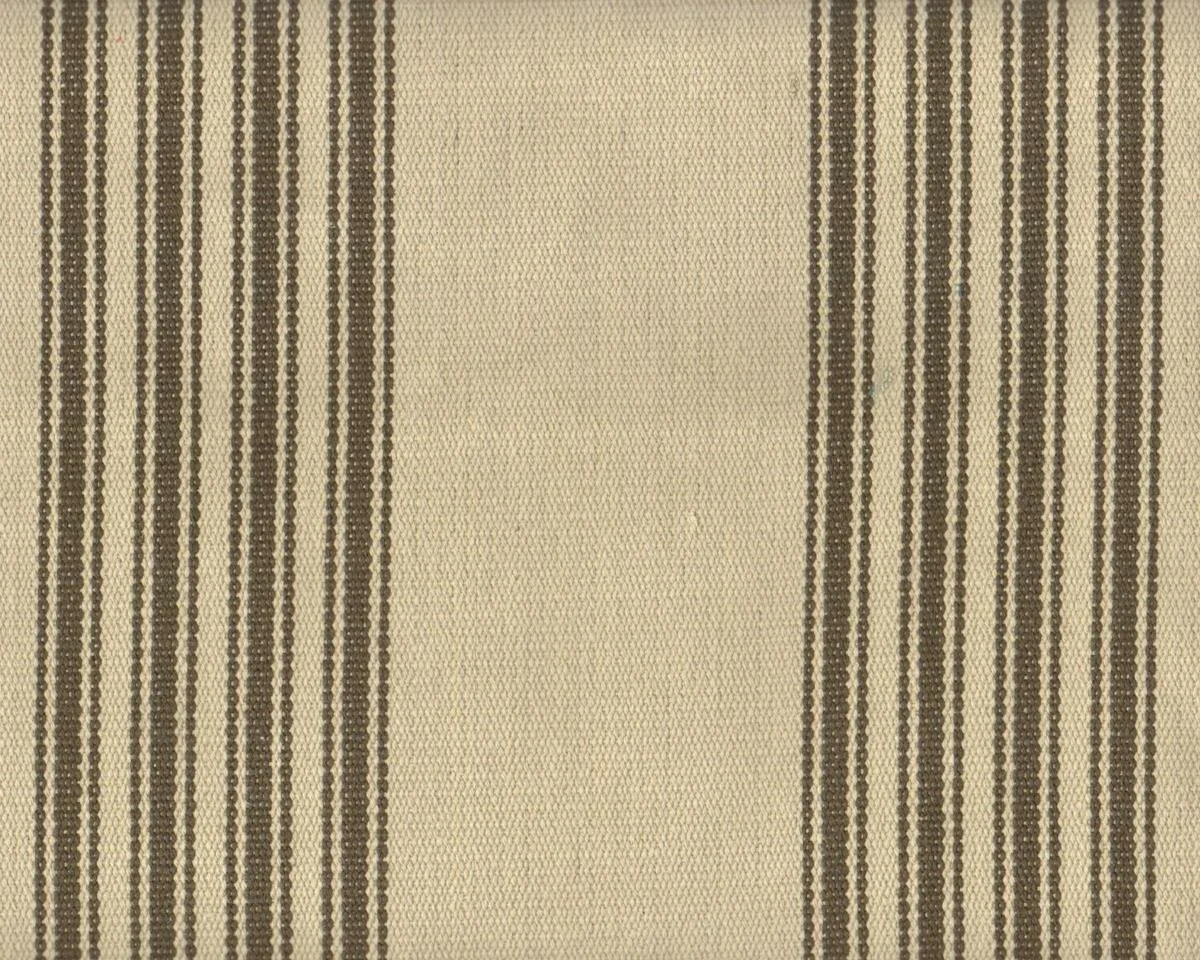 Schwerer, fest gewebter Polsterstoff HOMESTEAD STRIPE, Streifen-Design, natur-schlammbraun