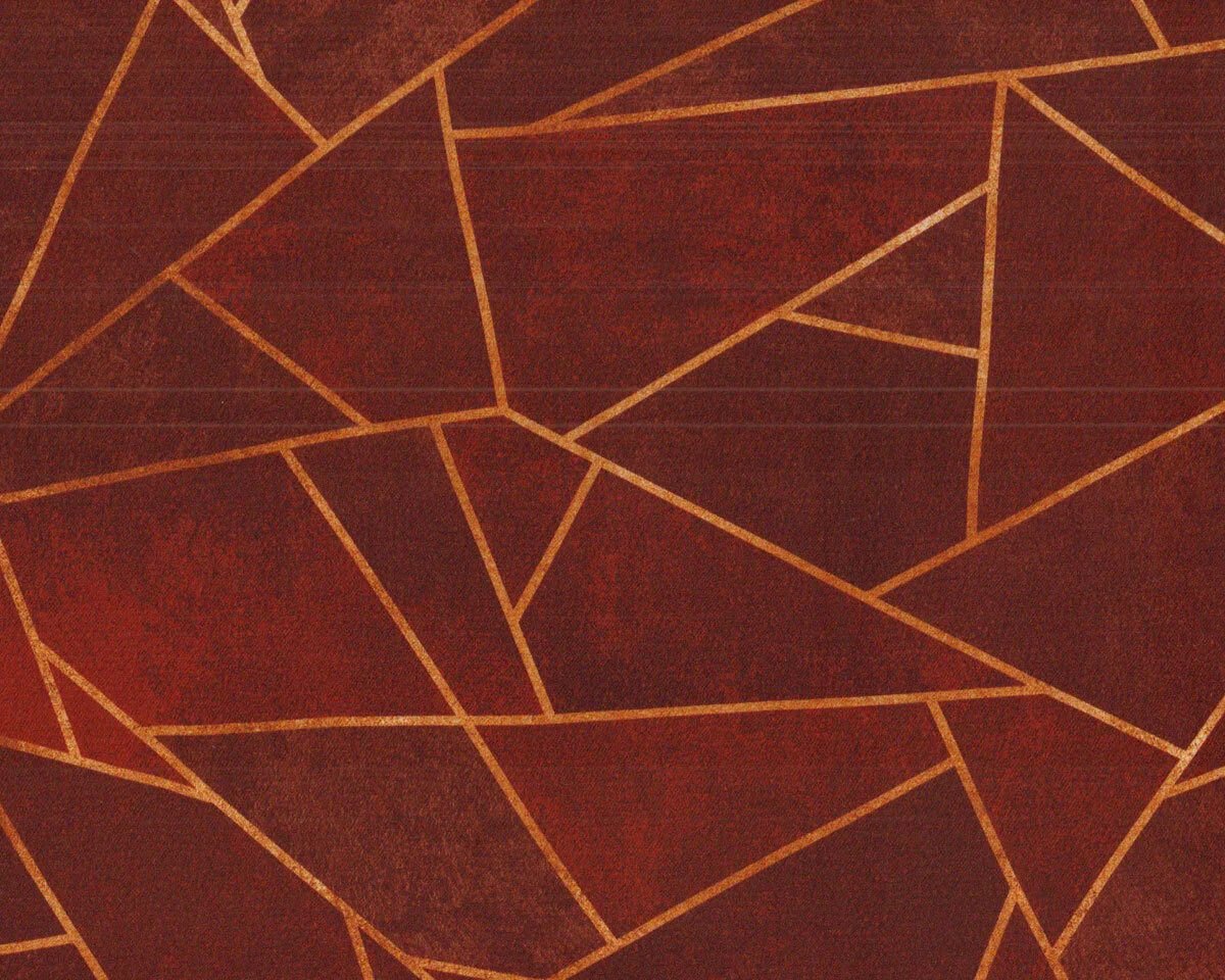 Seidensatin LOAZZOLO, Grafikmuster, terracottabraun, burda style